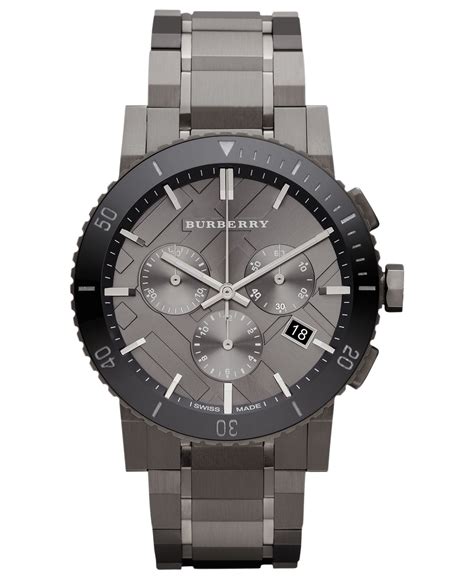 Men's Swiss Chronograph Gray Ion